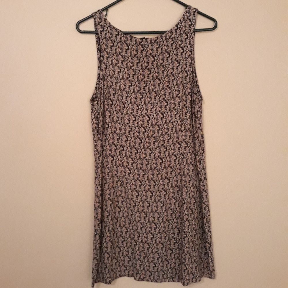 Vintage floral shift mini-dress